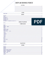 Seminar Index