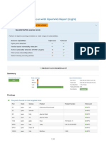 Network Vulnerability Scan With Openvas Report (Light)