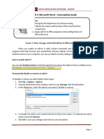 CHAPTER 3: Microsoft Word - Intermediate Guide: Objectives