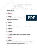 St5001 Maintenance and Rehabilitation of Structures Unit 1 Introduction