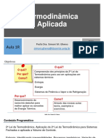 Termodinâmica Aplicada - AULA 1revisão