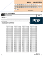 Folha Gabarito Enem12