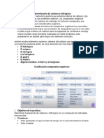 Carbono e Hidrogeno, Yodoformo, Aloholes y Insaturacion de Hidrocarburos