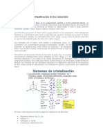 Clasificación de Los Minerales