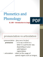 Phonetics and Phonology