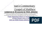 Matthew Bible Commentary