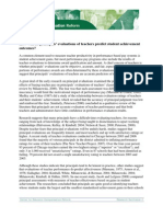 D. Measurement: How Well Do Principals' Evaluations of Teachers Predict Student Achievement Outcomes?