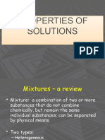 Properties of Solutions