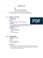 Lesson Plan I. Objectives: A. Learning Area B. Topic C. References