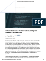 Tutorial de Como Utilizar o Postman para Documentar Uma API