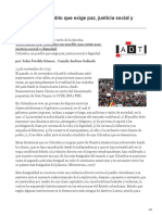 Colombia Un Pueblo Que Exige Paz Justicia Social y Dignidad