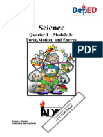 Science-8-Q1-Mod1-Force, Motion - Energy