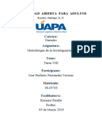 Tarea 8 - VIII - Met de La Inv - 2 - UAPA - JPFT