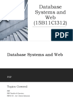 Introducing Database Systems and Web - L32