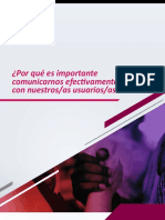 ¿Por Qué Es Importante Comunicarnos Efectivamente Con Nuestros - As Usuarios - As - PDF