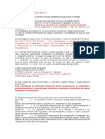 Exercícios de Economia Internacional e Incoterm