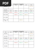 Horario de Clases