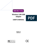 Wireless LAN USB Adapter: User'S Manual