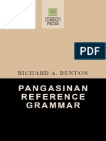 Pangasinan Reference Grammar Richard Benton