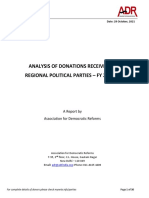 Analysis of Donations Declared by Regional Parties-FY2019-20 