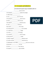 Gerunds and Infinitives Exercises