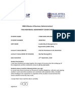 ThweNawZarZaw IB2007001 MBA 1054 Leadership&ManagmentInOrganisation IndividualAssignment