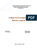 Trabajo de Invetsigacion - DERECHO LABORAL 