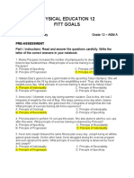 Physical Education 12 Fitt Goals