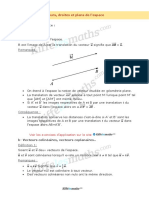 Vecteurs Droites Et Plans de Lespace Cours Youssef Nejjari 1