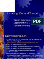 Installing JDK and Tomcat: Vijayan Sugumaran Department of DIS Oakland University