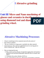 Unit I: Abrasive Grinding