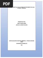 Diseño Conceptual de Un Sistema de Tratamiento de Agua Potable y Residual