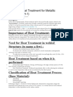 Basics of Heat Treatment For Metallic Material (Part-1)