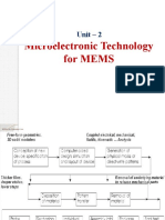 Microelectronic Technology For MEMS: Unit - 2