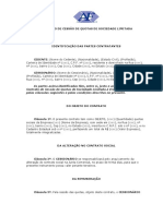 Modelo de Contrato de Cessao de Quotas de Sociedade Limitada