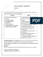 General Law of Gravitation: Physics: Grade 2, Semester 1