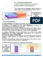 Chapitre 1 - La Structure Du Globe Terrestre