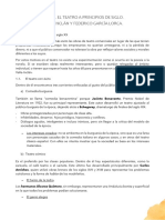 Tema 3. El Teatro A Principios de Siglo. Valle-Inclán y Federico Gracía Lorca