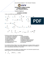 3 Lista de Exercicios - Aldeídos, Cetonas, Ácidos Carboxílicos e Derivados - Q Org II - Com Gabarito