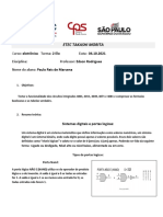 3° Relatório - Sistemas - Digitais