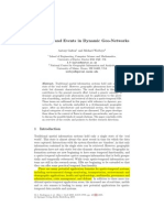 Processes and Events in Dynamic Geo-Networks: Abstract. Traditional Spatial Information Systems Hold Only A Single