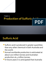 Production of Sulfuric Acid