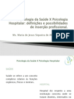 2 Psicologia Da Saúde X Psioclogia Hospitalar