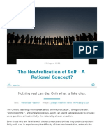 The Neutralization of Self A Rational Concept