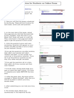 Instruction For Students On Online Exam: Edu-Smart - Info/edusmart/ju-Emba/index - PHP