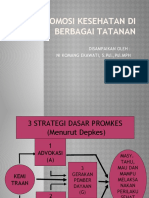 Promosi Kesehatan Di Berbagai Tatanan