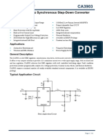 36V/3A 500Khz Synchronous Step-Down Converter: Features