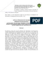 LAS FALACIAS Y SU USO EN EL PROGRAMA "CON EL MAZO DANDO" DIRIGIDOS POR DIOSDADO CABELLOS Trabajo Final