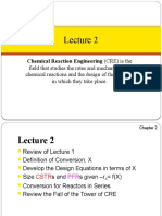 Chemical Reaction Engineering (CRE) Is The