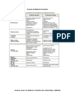 Examen de Medicina Preventiva